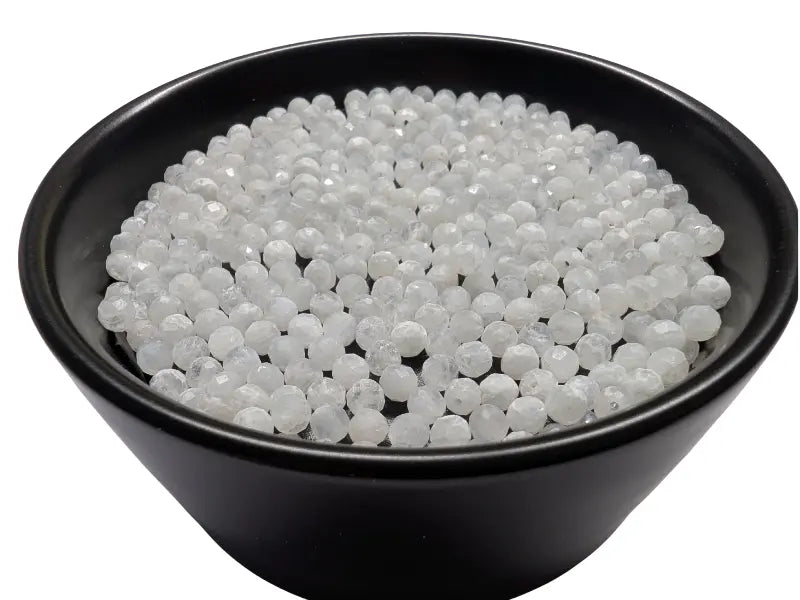 Pierre de lune à facettes Grade A - 4 mm - 40/80 Perles Les Précieuses Perles