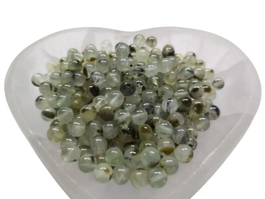 Préhnite  - 6 mm - 30/60 Perles Les Précieuses Perles