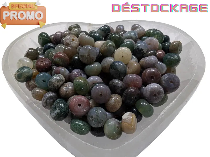 Agate indienne - 8 x 5 mm - 30/60 Perles Les Précieuses Perles
