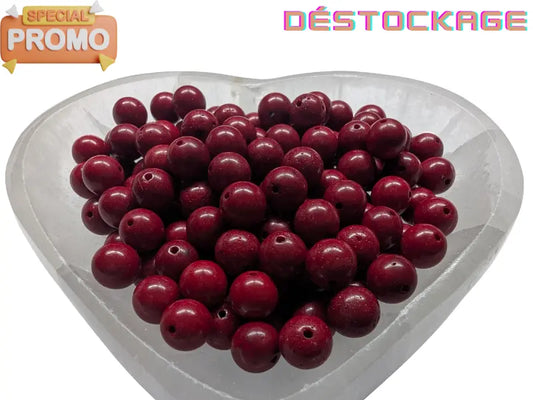 Corail rouge synthétique - 8 mm - 20/40 Perles Les Précieuses Perles