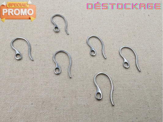 Crochets d’oreilles design en acier inoxydable 304 – 22 mm – Jauge 18 – Lot de 20 Les Précieuses Perles
