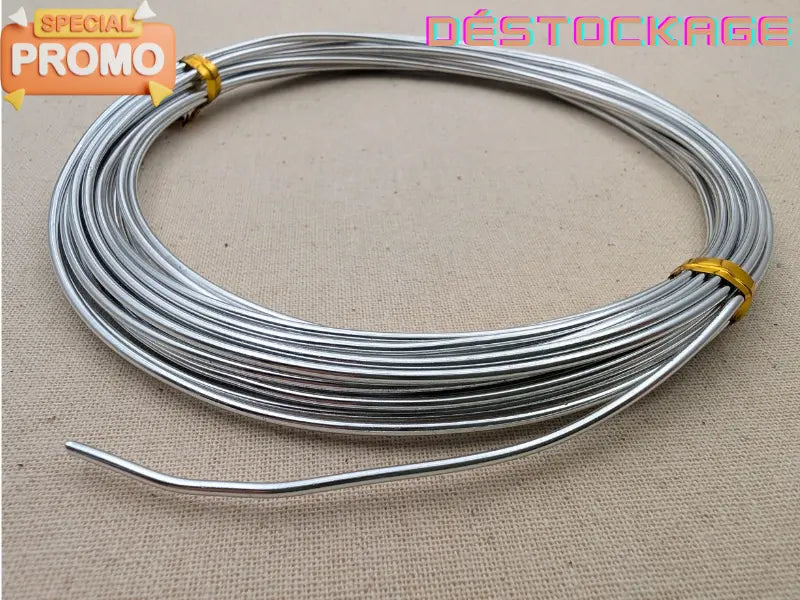 Fil aluminium 1,5 mm pour bijoux – 6 mètres Les Précieuses Perles