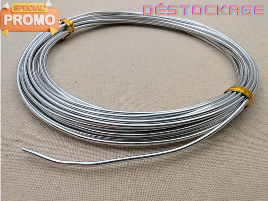 Fil aluminium 1,5 mm pour bijoux – 6 mètres Les Précieuses Perles