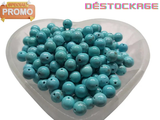 Howlite turquoise - 8 mm - 20/40 Perles Les Précieuses Perles
