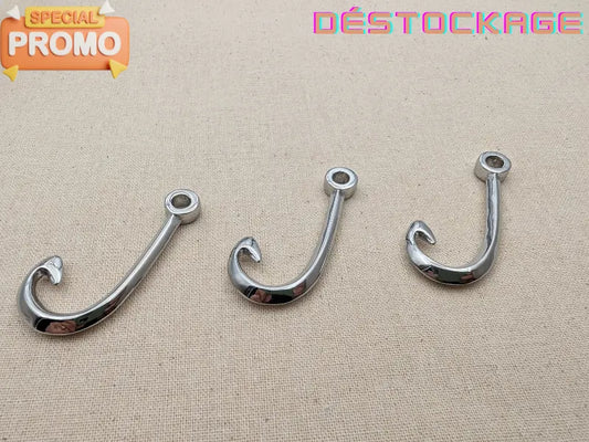 Pendentif Ancre marine acier inoxydable 304 – 46 mm – Trou 4,5 mm Les Précieuses Perles
