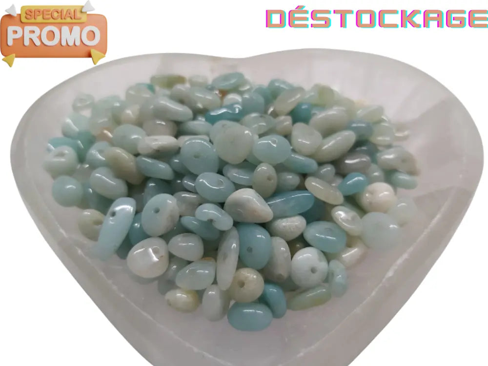 Amazonite - Pépites - Puces percées Les Précieuses Perles