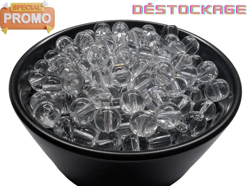 Perles en verre cristal - 8 mm - 40 Perles Les Précieuses Perles