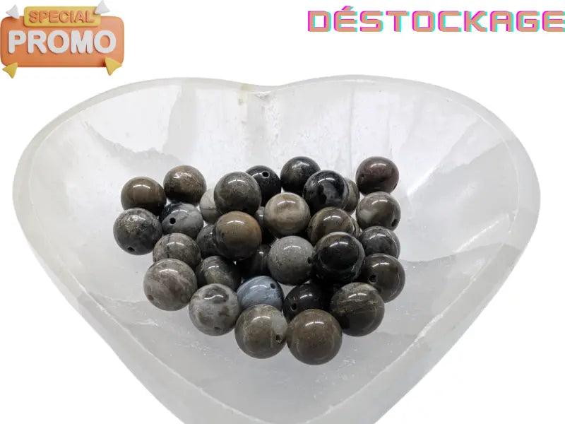 Quartz gris - 10 mm - 10/20 Perles Les Précieuses Perles