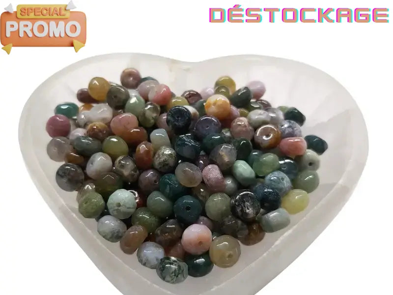Agate indienne - Facettes 8 x 5 mm - 30/60 Perles Les Précieuses Perles