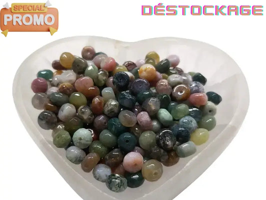 Agate indienne - Facettes 8 x 5 mm - 30/60 Perles Les Précieuses Perles