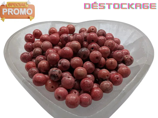 Agate crazy lace rouge - 8 mm - 20/40 Perles Les Précieuses Perles