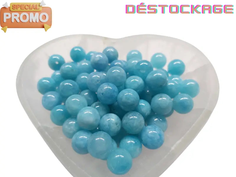 Calcédoine - 10 mm - 20 Perles Les Précieuses Perles