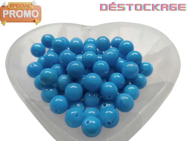 Jade bleu - 10 mm - 20 Perles Les Précieuses Perles