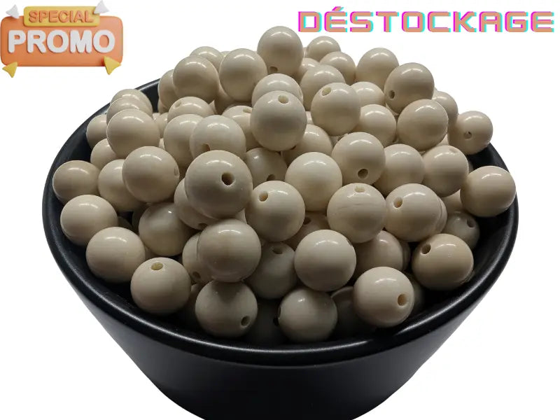 Pierre fossile - 8 mm - 40 Perles Les Précieuses Perles