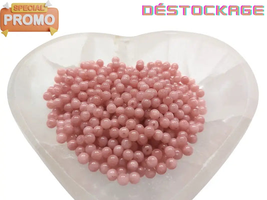 Jade de Malaisie corail - 4 mm - 80 Perles Les Précieuses Perles