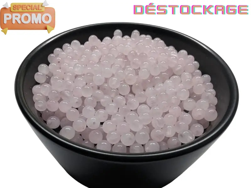Quartz rose - 4 mm - 80 Perles Les Précieuses Perles