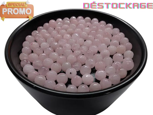 Quartz rose à Facettes - 6 mm - 30 Perles Les Précieuses Perles