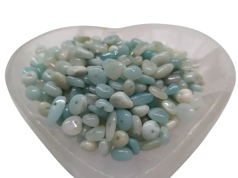 Amazonite - Pépites - Puces percées Les Précieuses Perles