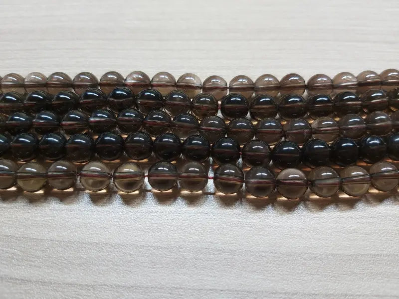 Quartz fumé - 8 mm - 20/40 Perles Les Précieuses Perles