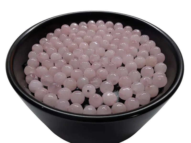 Quartz rose à Facettes - 6 mm - 30 Perles Les Précieuses Perles