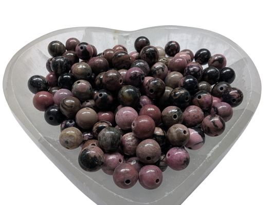 Rhodonite - 8 mm - 20/40 Perles Les Précieuses Perles