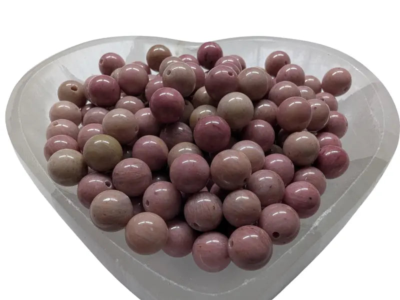 Rhodonite rose - 8 mm - 20/40 Perles Les Précieuses Perles