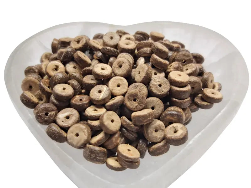 Noix de coco - Rondelles de 8 mm - 100 Perles Les Précieuses Perles