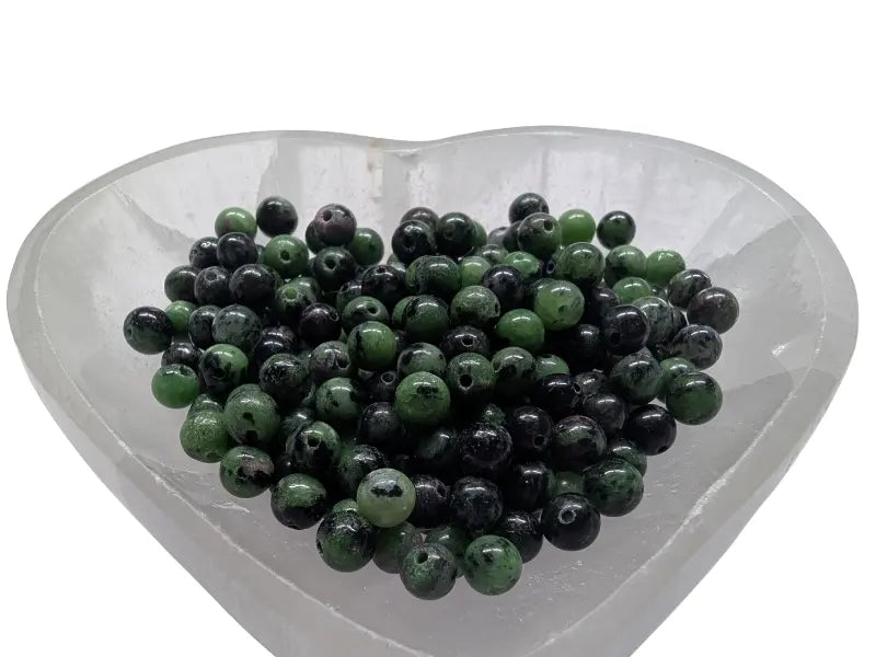 Rubis Zoisite - 6 mm - 30/60 Perles Les Précieuses Perles