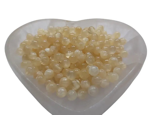 Sélénite Grade AAA - 6 mm - 30/60 Perles Les Précieuses Perles