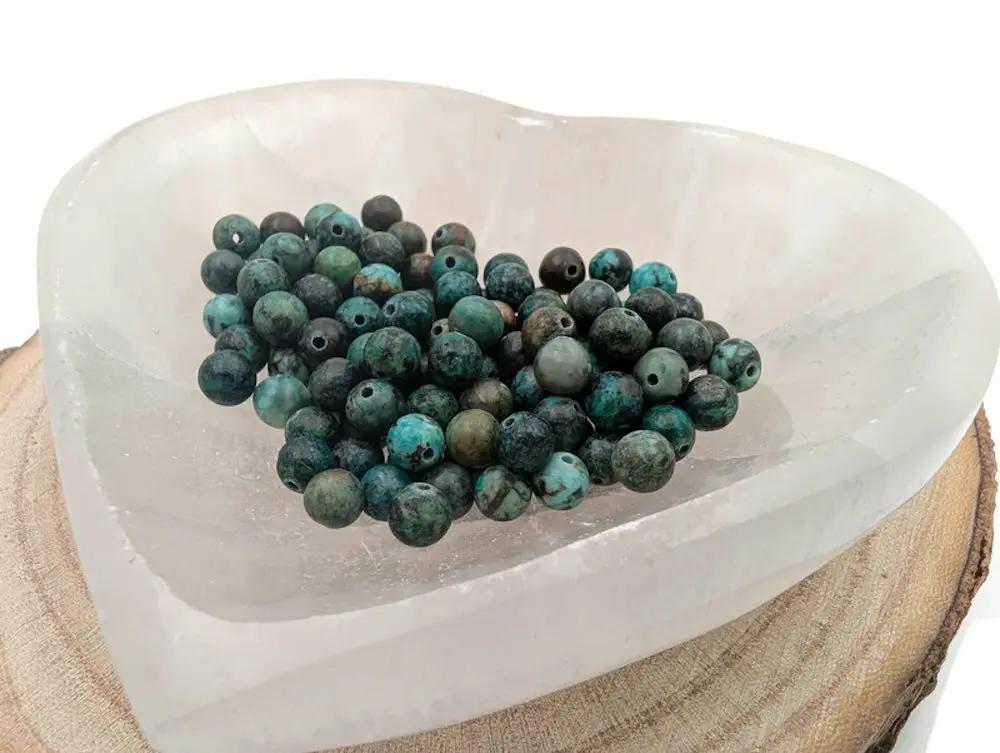 Turquoise Africaine - 6 mm - 30/60 Perles Les Précieuses Perles