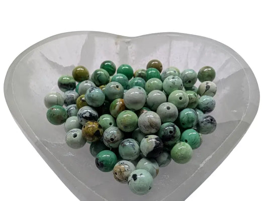 Variscite  - 8 mm - 20 Perles Les Précieuses Perles