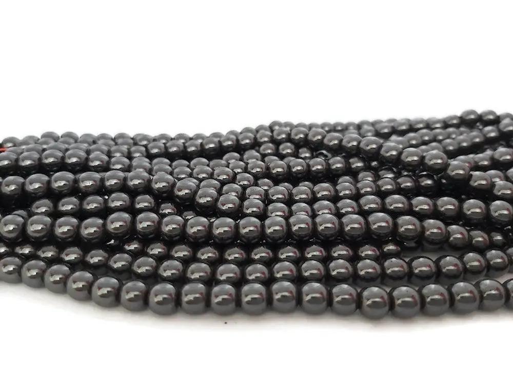 Hématite noire synthétique - 6 mm - 60 Perles Les Précieuses Perles