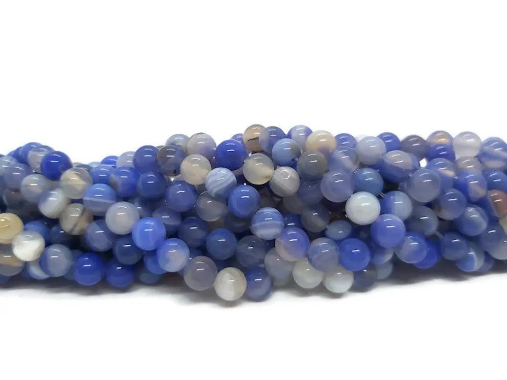 Calcédoine - 6 mm - 60 Perles Les Précieuses Perles