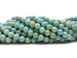 Dolomite bleue poudre d'or - 8 mm - 20/40 Perles
