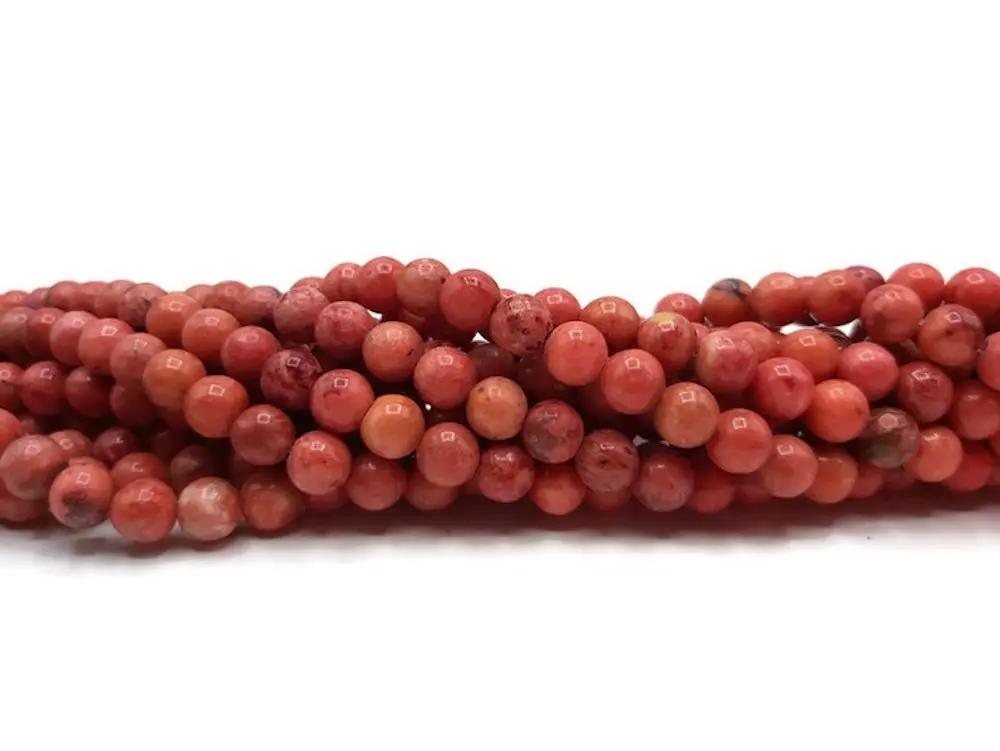 Agate crazy lace rouge - 8 mm - 20/40 Perles Les Précieuses Perles