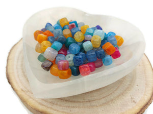 Agate - Cubes irréguliers - 20/40 Perles