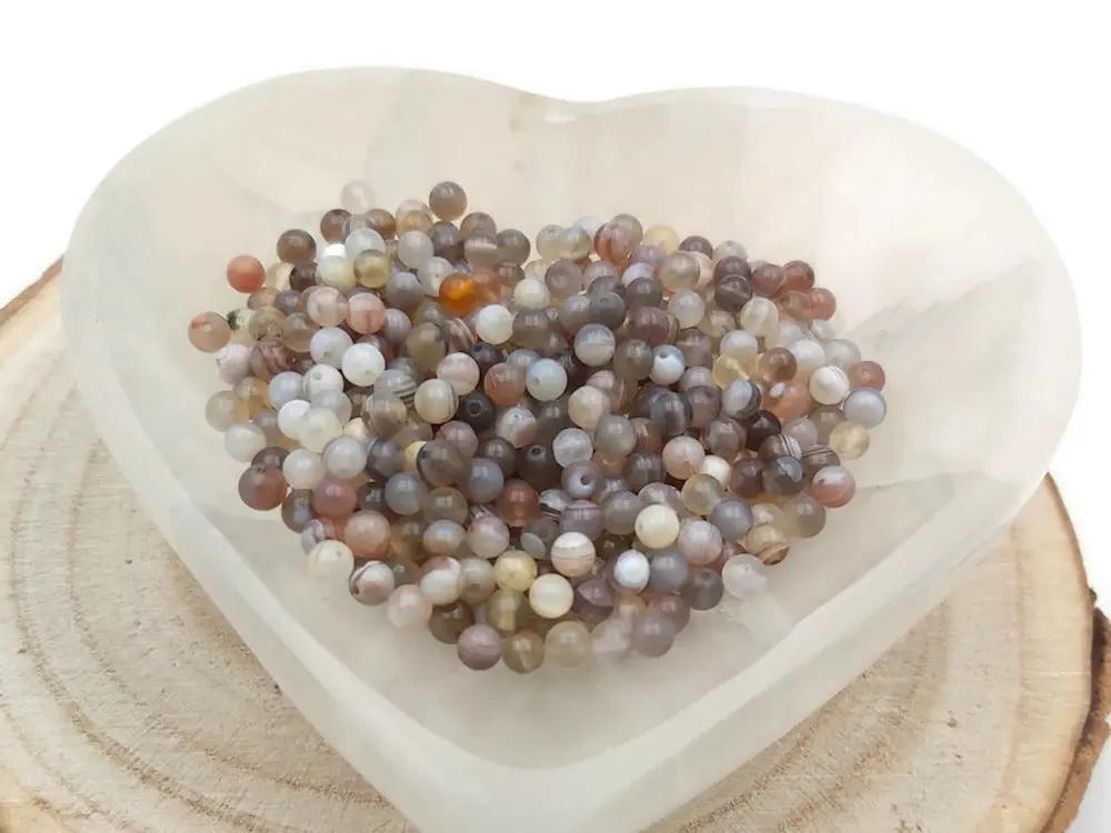 Agate Botswana - 4 mm - 40/80 Perles Les Précieuses Perles