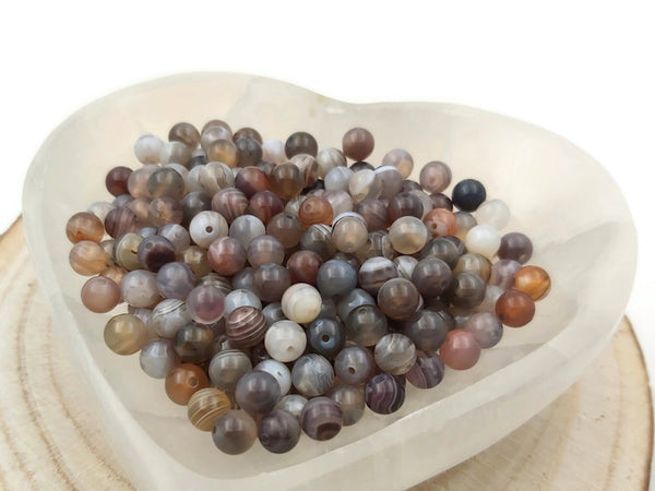 Agate Botswana - 6 mm - 30/60 Perles