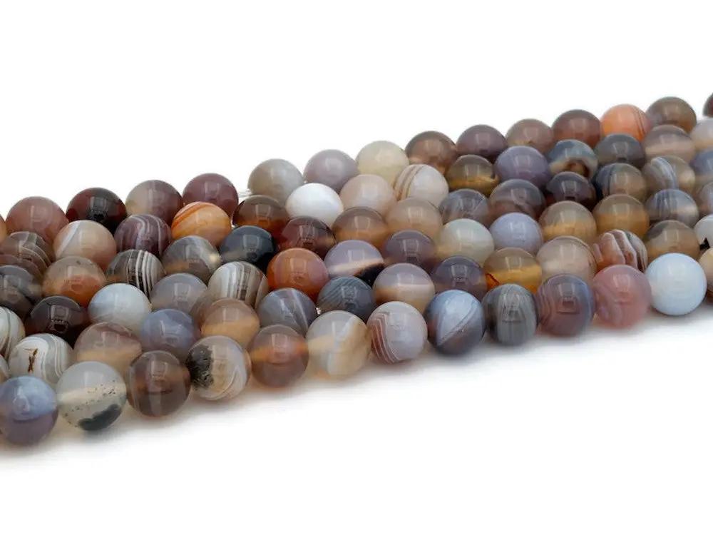 Agate Botswana - 8 mm - 20/40 Perles Les Précieuses Perles