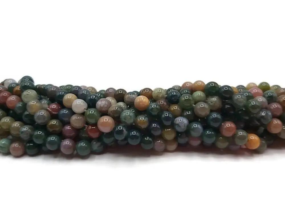 Agate Indienne - 6 mm - 30/60 Perles Les Précieuses Perles