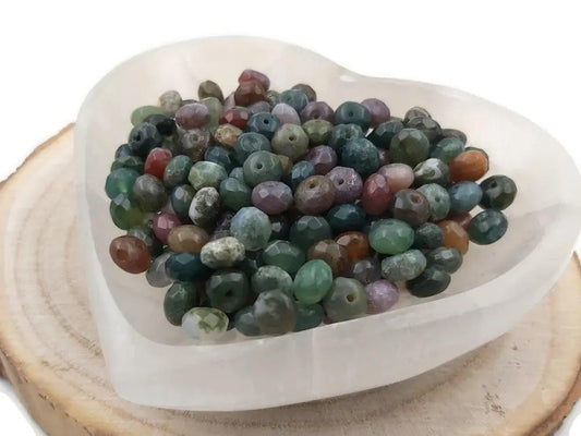 Agate Indienne - Facettes 8 x 5 mm - 30/60 Perles Les Précieuses Perles