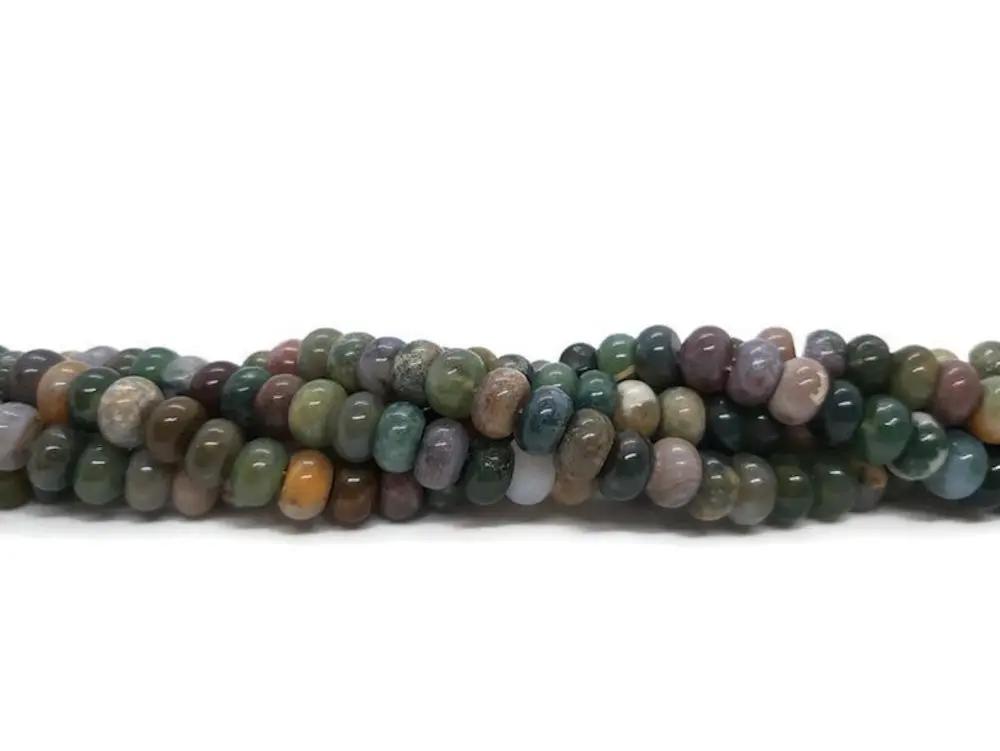 Agate indienne - 8 x 5 mm - 30/60 Perles Les Précieuses Perles