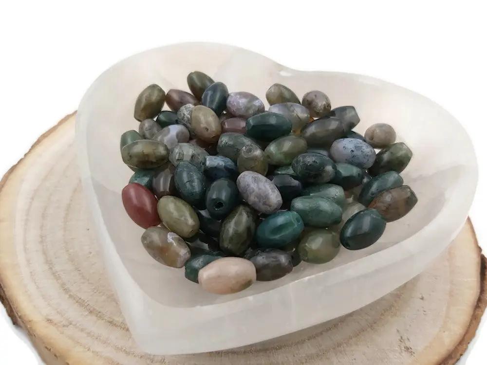 Agate indienne - Ovale 12 x 8 mm - 15/30 Perles Les Précieuses Perles