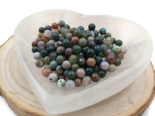 Agate Indienne - 6 mm - 30/60 Perles Les Précieuses Perles