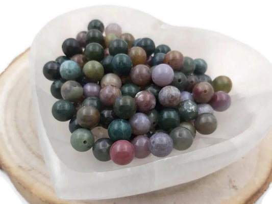 Agate Indienne - 8 mm - 20/40 Perles Les Précieuses Perles