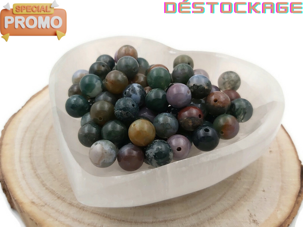 Agate indienne - 10 mm - 20 Perles