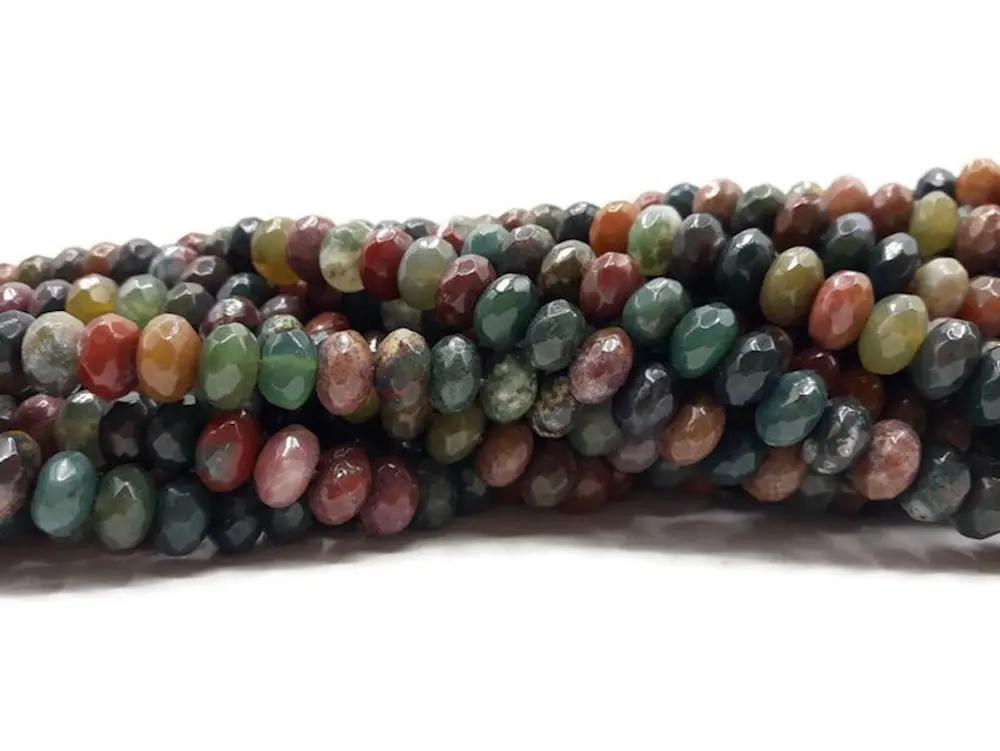 Agate Indienne - Facettes 8 x 5 mm - 30/60 Perles Les Précieuses Perles