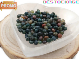 Agate Indienne - 6 x 4 mm - 40/80 Perles