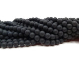 Agate noire Grade A - 8 mm - 20/40 Perles