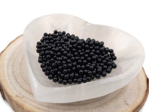 Agate noire - 4 mm - 80 Perles